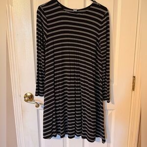 OLD NAVY black and white striped dress.